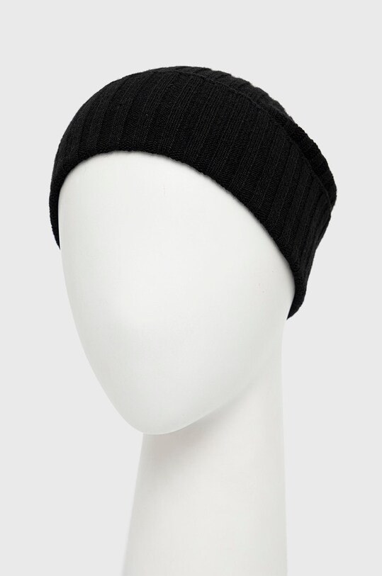 Vlnená čiapka Sisley 122HS0459.700. čierna AW22