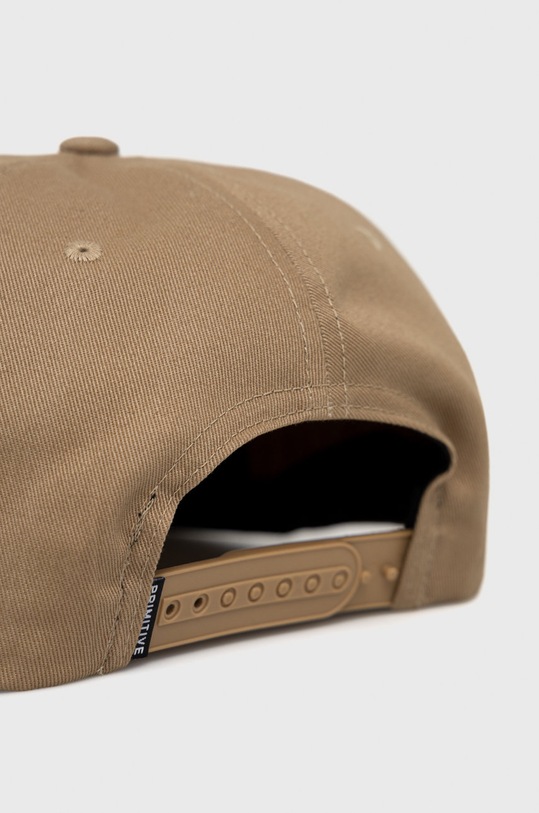 Primitive czapka z daszkiem bawełniana pa322h07.tan beżowy AW22