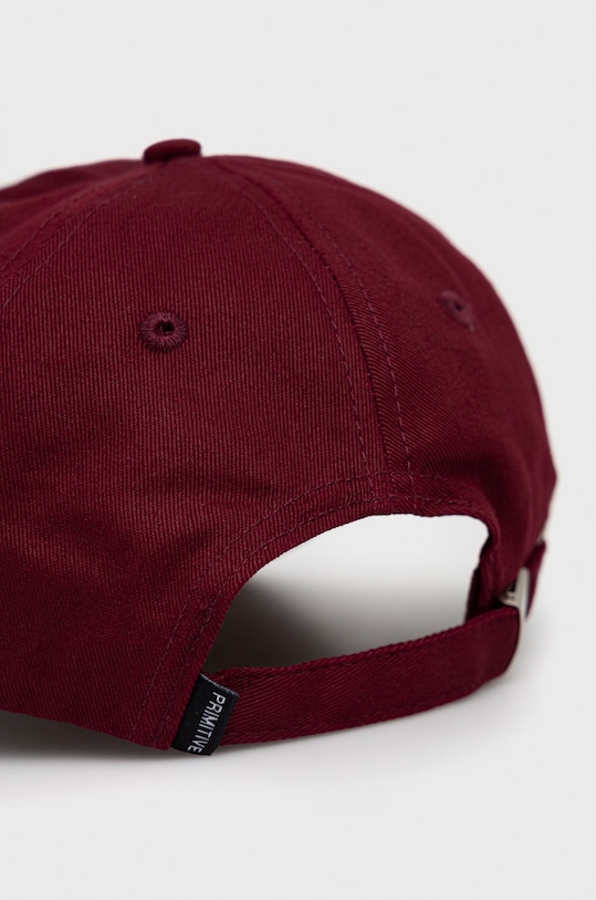 Primitive czapka z daszkiem bawełniana pa421h163.bur bordowy AW22