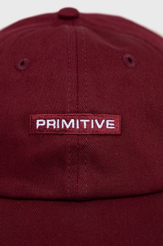 Akcesoria Primitive czapka z daszkiem bawełniana pa421h163.bur bordowy