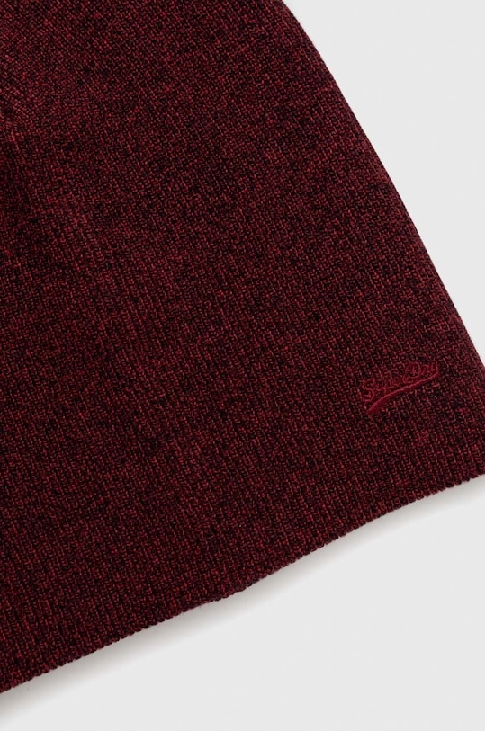 Akcesoria Superdry czapka bawełniana M9011225A.JKW bordowy