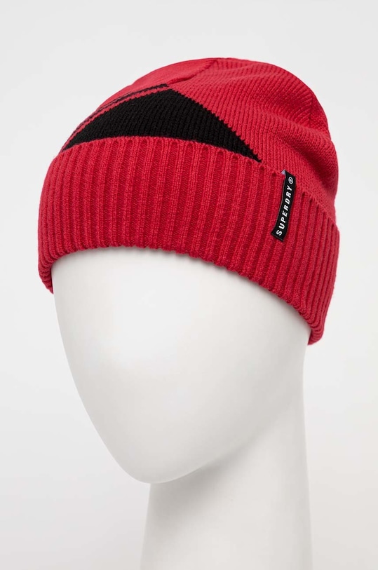 Superdry czapka MS210052A.YGK czerwony AW22