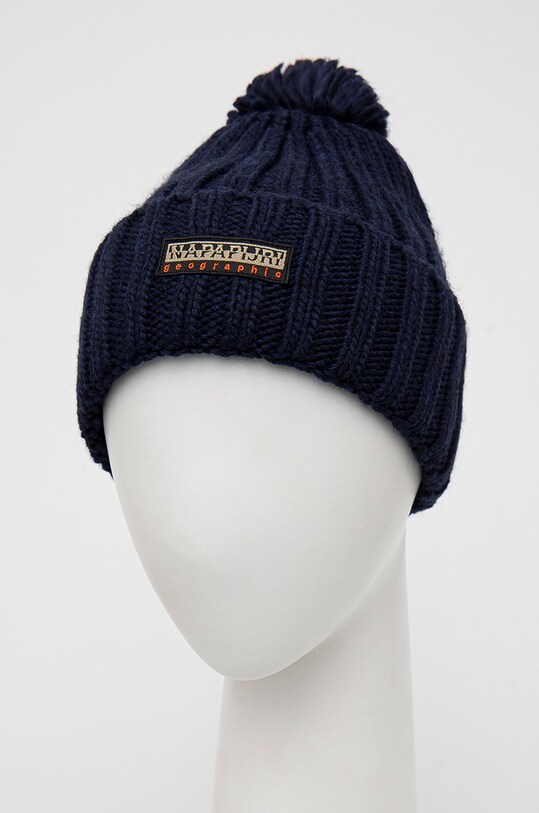 Napapijri berretto in misto lana NP0A4GKA1761 blu navy AW22