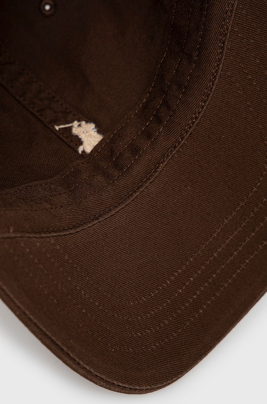 Pamučna kapa sa šiltom Polo Ralph Lauren smeđa 710667709058