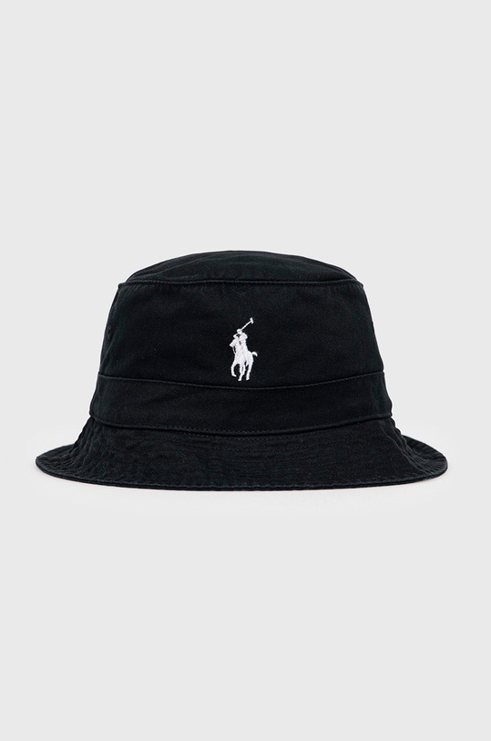 Бавовняний капелюх Polo Ralph Lauren аплікація чорний 710798567006