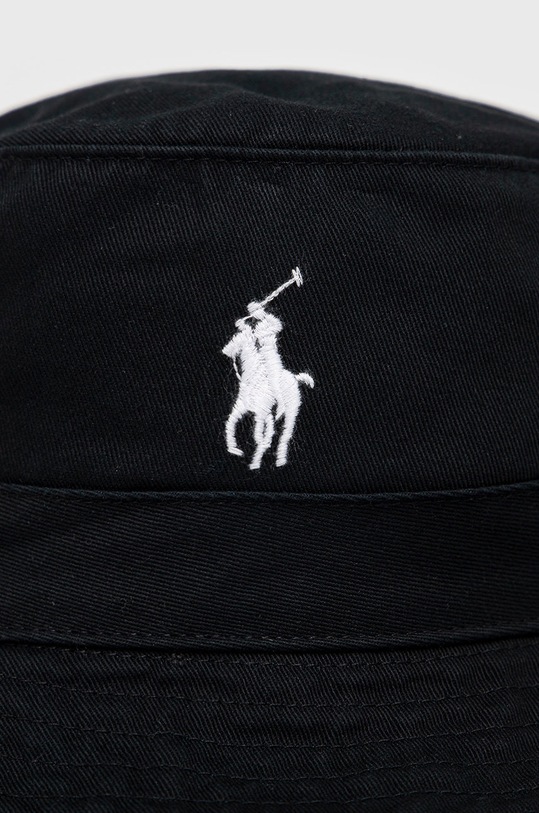 Бавовняний капелюх Polo Ralph Lauren 710798567006 чорний AW22