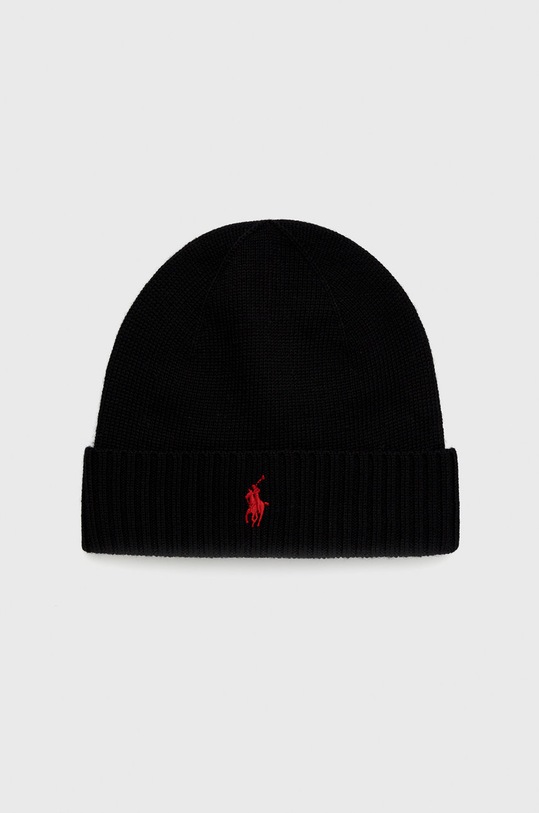 Čepice Polo Ralph Lauren vlna černá 710886137001