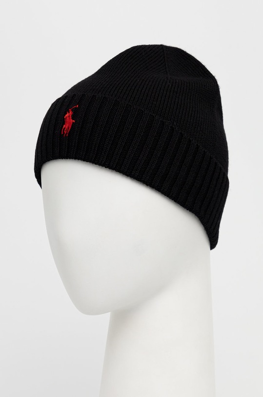 Čepice Polo Ralph Lauren 710886137001 černá AW22