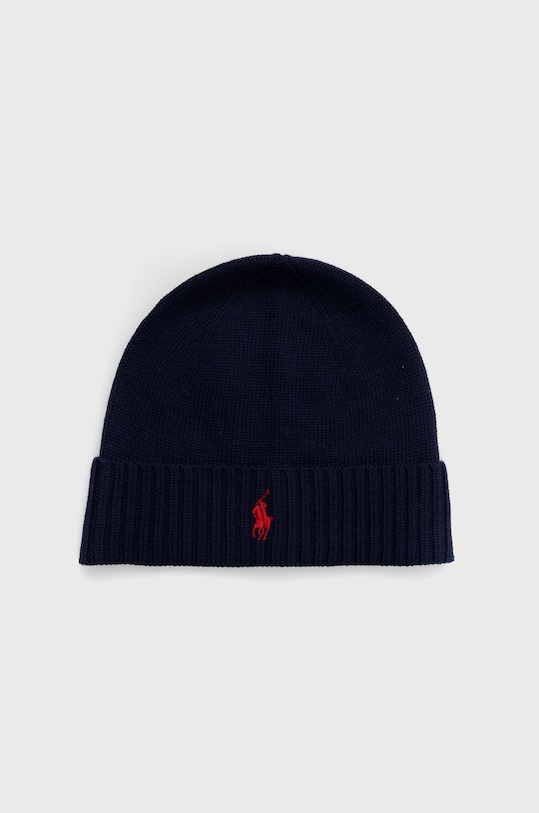 Polo Ralph Lauren caciula de lana imprimeu albastru 710886137002