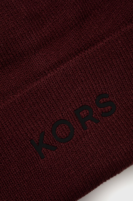 Akcesoria Michael Kors czapka CF20034158 bordowy