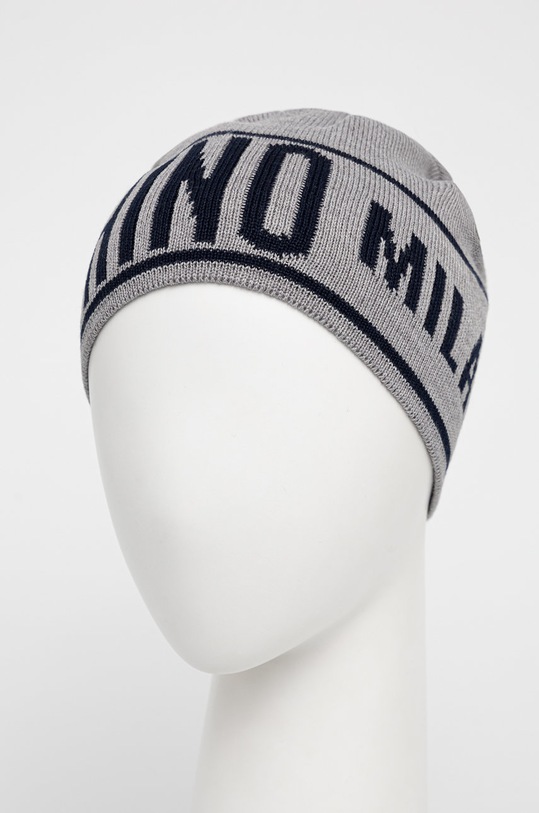 Moschino czapka wełniana M5633.60081 szary AW25