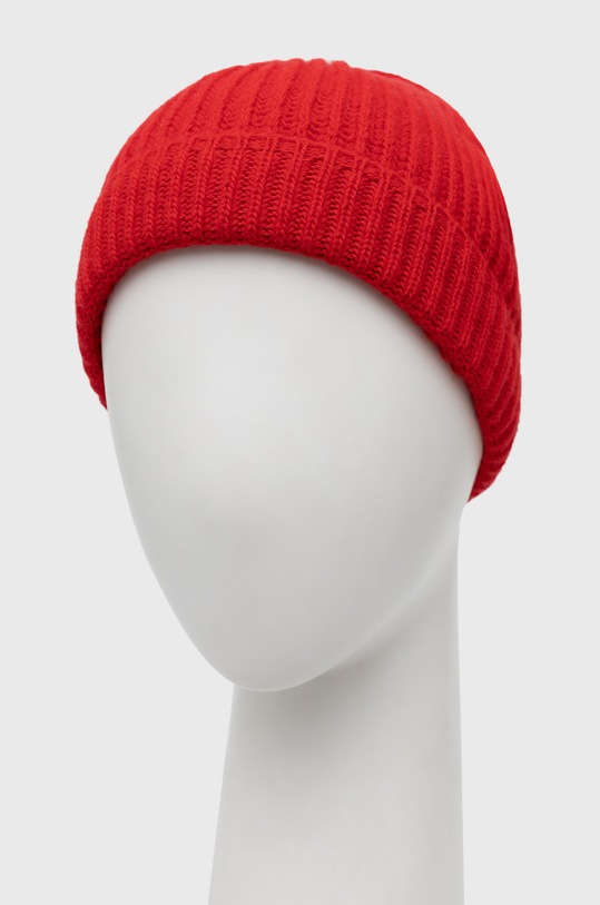 United Colors of Benetton czapka wełniana 1302U0724.219 czerwony AW22