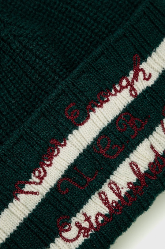 Akcesoria United Colors of Benetton czapka wełniana 1344KA002.911 zielony