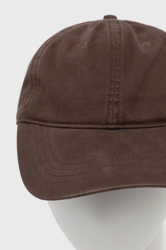 Bavlněná baseballová čepice Abercrombie & Fitch KI112.3025.420 hnědá AW22