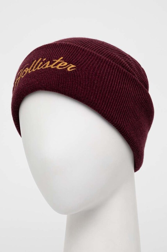 Čepice Hollister Co. KI312.2602.520 burgundské AW22