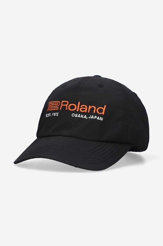 PLEASURES baseball cap overprint black P22W046