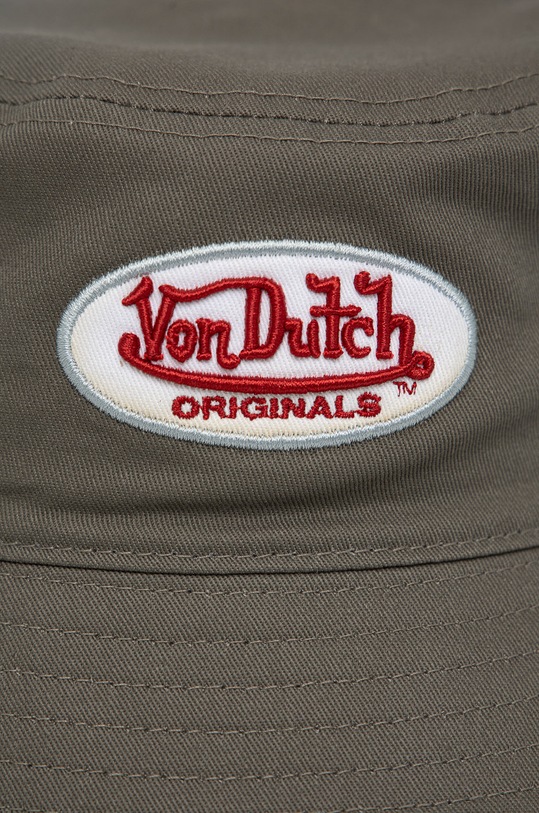 Bavlněná čepice Von Dutch 7050040 zelená AW22