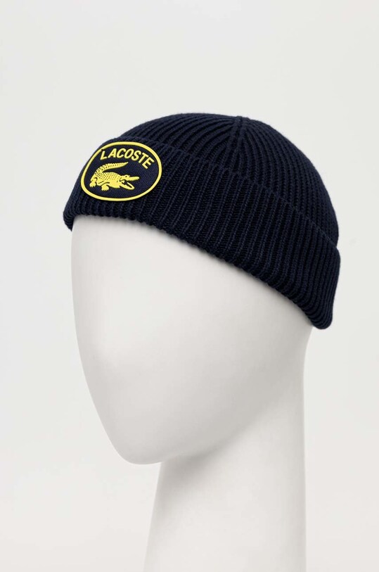 Lacoste czapka bawełniana RB1841 granatowy AW22