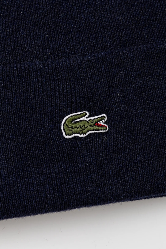 Шерстяная шапка Lacoste RB9825 тёмно-синий AW24