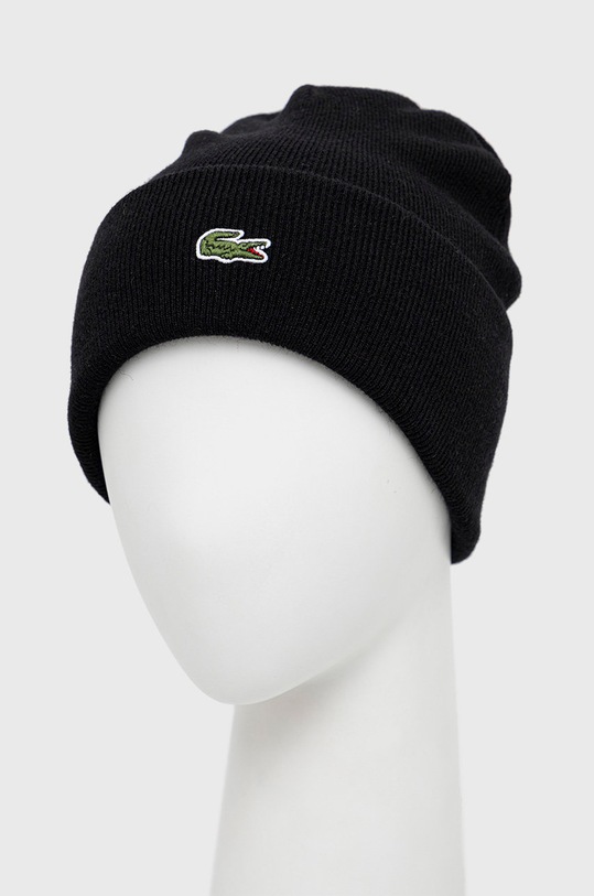 Lacoste caciula de lana RB9825 negru AW24