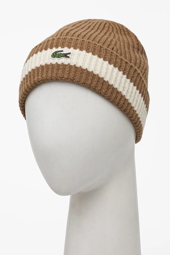 Vunena kapa Lacoste RB9883 zelena AW24