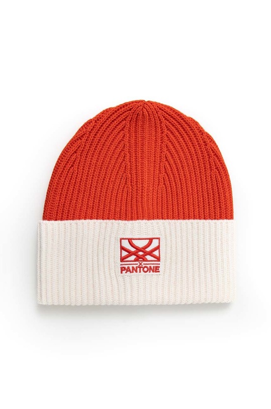 Kapa s primesjo volne United Colors of Benetton X Pantone Srednje debeline oranžna 1435KA007.35D