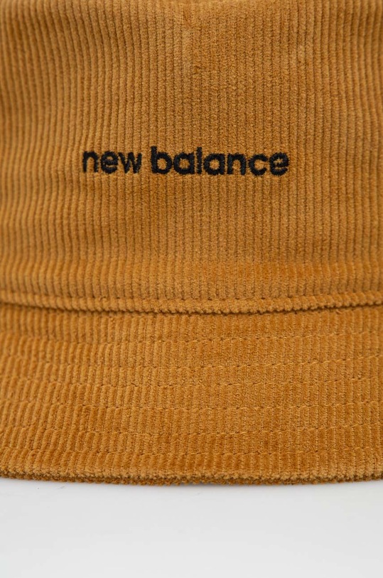 New Balance kapelusz sztruksowy LAH23110WWK brązowy AW22