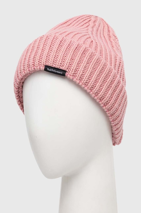 Peak Performance caciula de lana G77790 roz AW25