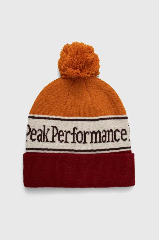 Čepice Peak Performance hrubá oranžová G77982