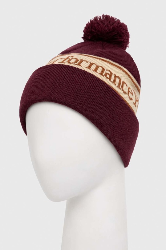 Čepice Peak Performance G77982 burgundské AW24