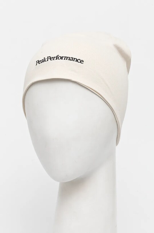 Bavlnená čiapka Peak Performance G77784 béžová AW24