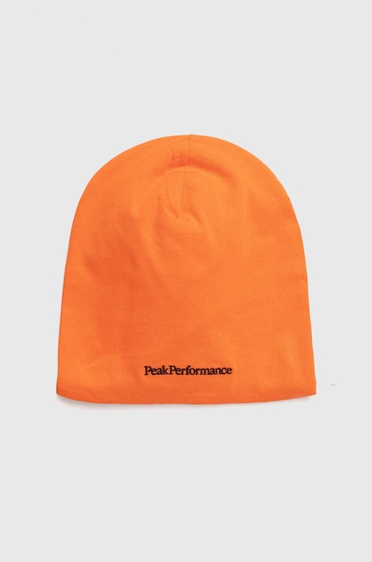Bavlněná čepice Peak Performance bavlna oranžová G77784