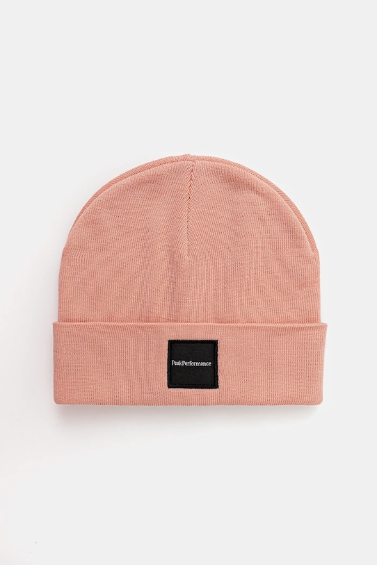 Peak Performance pălărie din amestec de lână Switch imprimeu portocaliu G77781