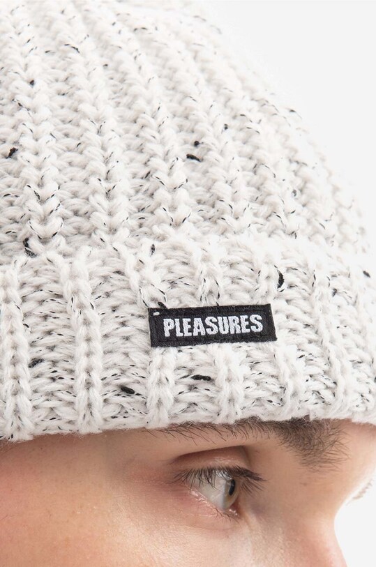 PLEASURES beanie Impact Watch Cap P22W050 white