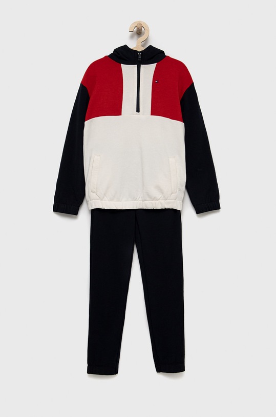 Dětská tepláková souprava Tommy Hilfiger pletenina námořnická modř KS0KS00272.9BYY
