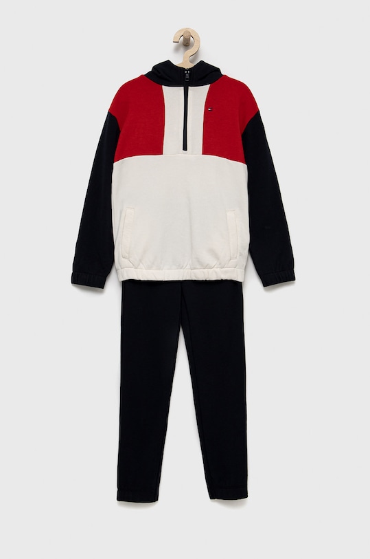 Dětská tepláková souprava Tommy Hilfiger pletenina námořnická modř KS0KS00272.9BYY