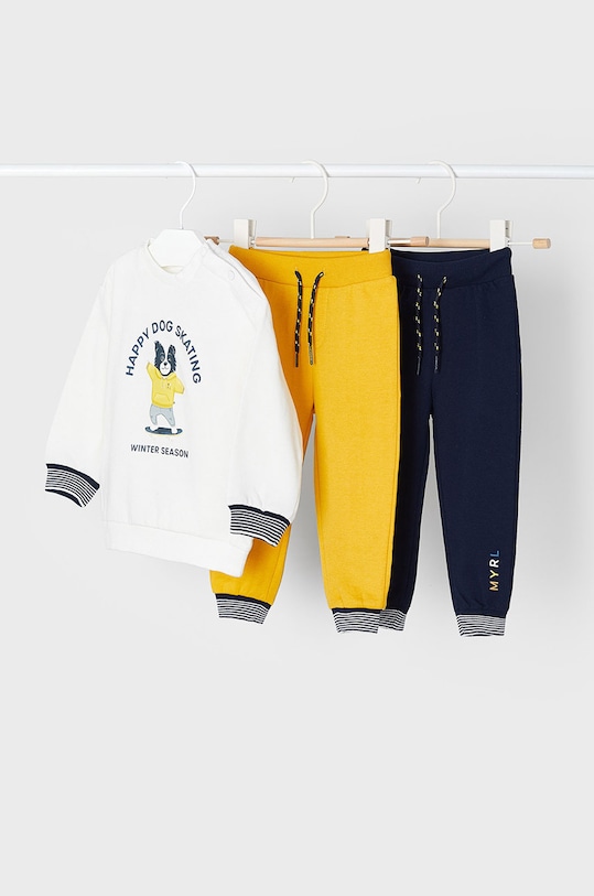 Mayoral dres dziecięcy dzianina biały 2833.3G.BABY