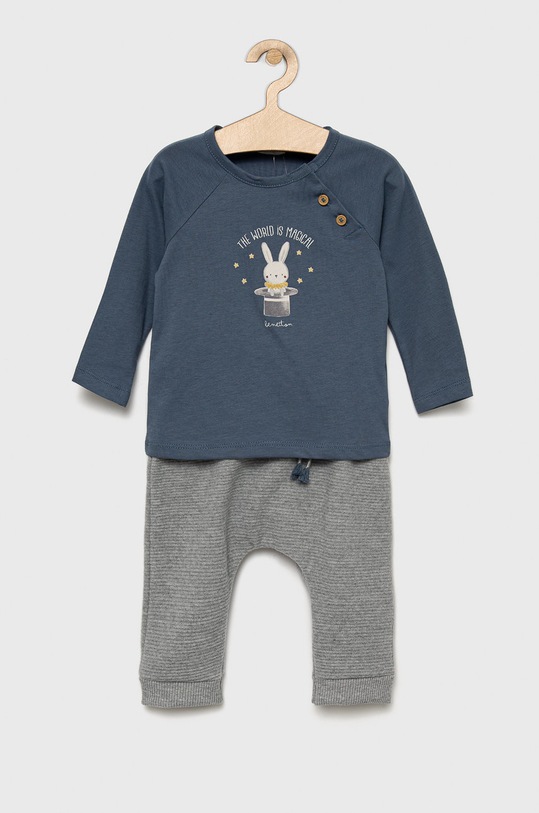 United Colors of Benetton komplet dziecięcy dzianina niebieski 3ATNA1015.W