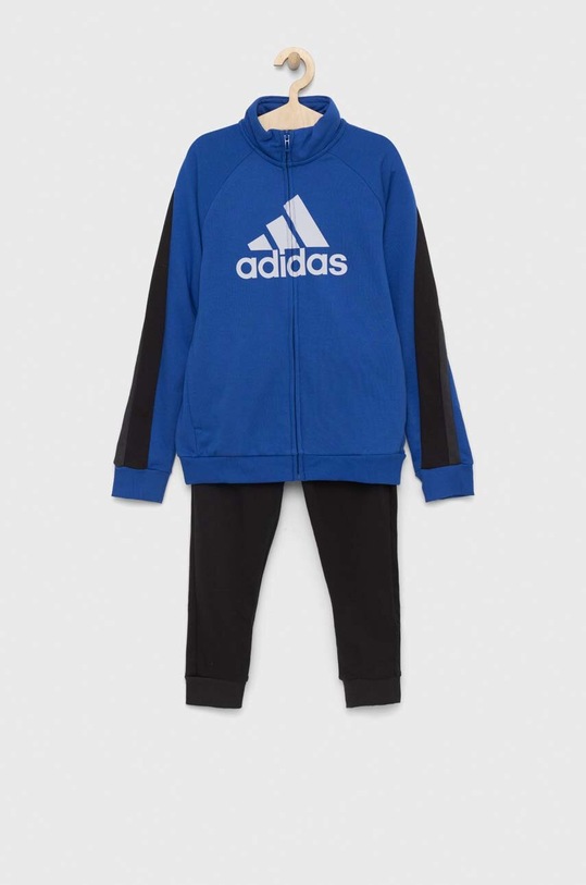 Dětská tepláková souprava adidas Performance s elastanem modrá HU1563