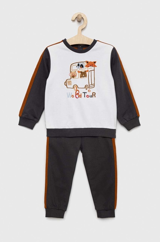 Birba&Trybeyond dres bawełniany dziecięcy wzorzyste szary 999.59011.00.