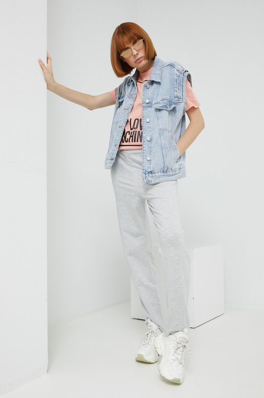 Love Moschino spodnie dresowe W.1.556.07.E.2374 szary AW22