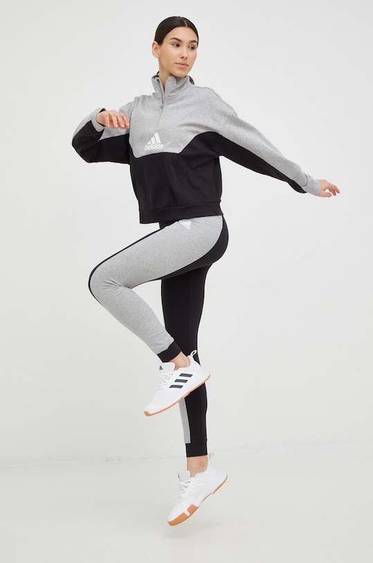 Спортивный костюм adidas Performance меланж серый HK0458