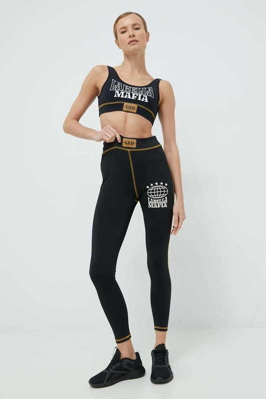 LaBellaMafia top de antrenament și leggins Boxer LB.25377 negru AW22