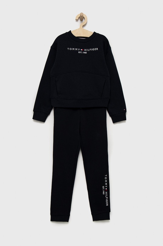Dětská tepláková souprava Tommy Hilfiger pletenina námořnická modř KG0KG06652.9BYY