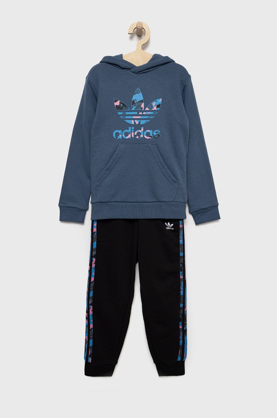 Dětská tepláková souprava adidas Originals pletenina fialová HK0330