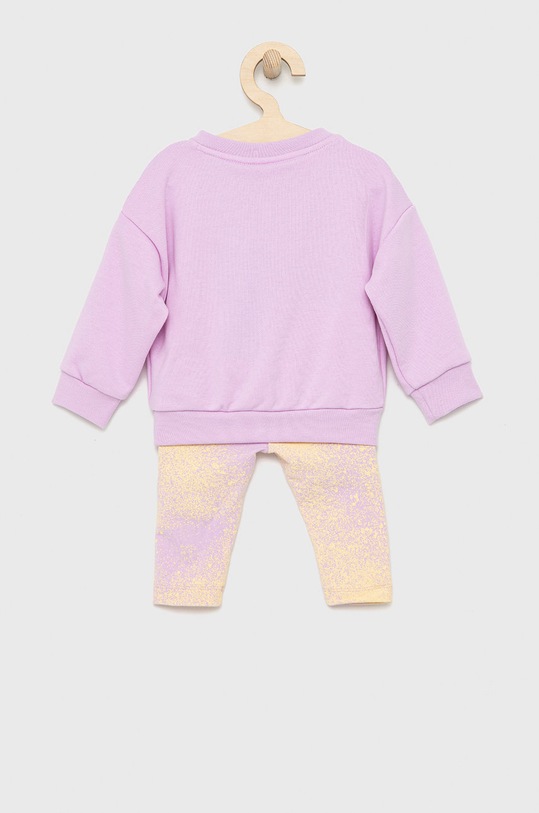 adidas Originals komplet dziecięcy HK2910 fioletowy AW22