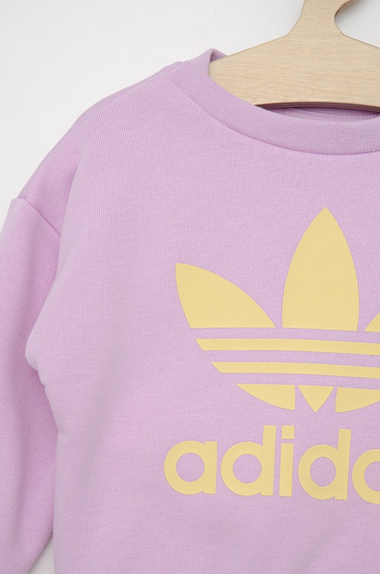 Dziewczynka adidas Originals komplet dziecięcy HK2910 fioletowy