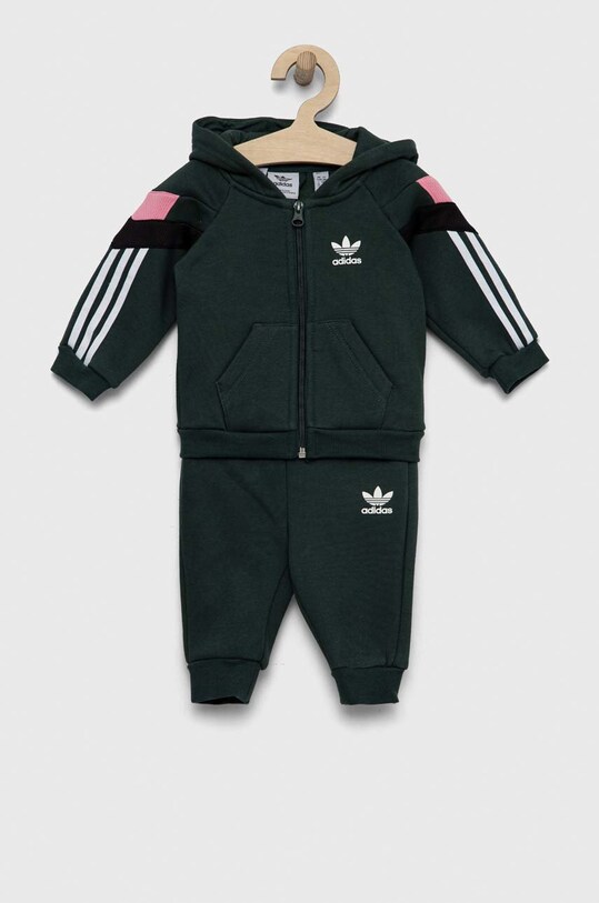 Παιδική φόρμα adidas Originals πλεκτό ύφασμα πράσινο HL2208