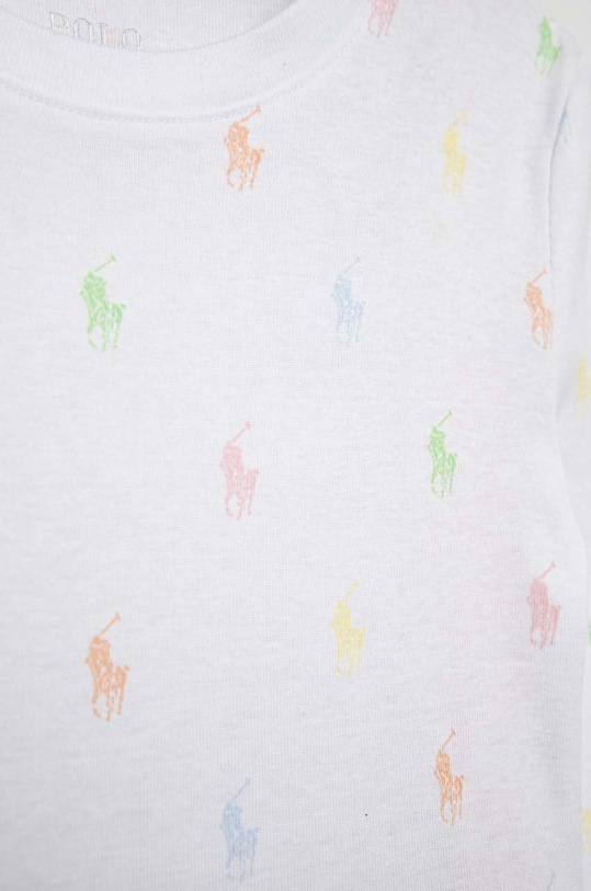 Dziewczynka Polo Ralph Lauren piżama bawełniana 4P0035 biały