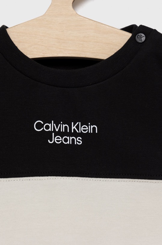 Chłopiec Calvin Klein Jeans dres dziecięcy IN0IN00020.9BYY IN0IN00020.9BYY czarny